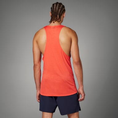Playera sin Mangas Workout Stringer Rojo Hombre Training