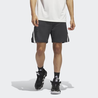 Bermuda Adidas 3S Masculina - Preto+Cinza