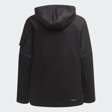 Felpa con cappuccio Designed for Gameday Full-Zip Nero Ragazzo Sportswear