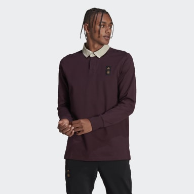 Polo Lifestyler Long Sleeve Germany Rosso Uomo Calcio
