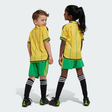 Kinder Fußball Jamaika 23 Mini-Heimausrüstung Gold
