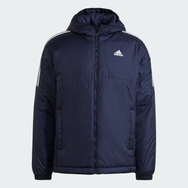Männer Sportswear Essentials Insulated Hooded Jacke Blau