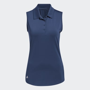 Frauen Golf Ultimate365 Solid Sleeveless Poloshirt Blau