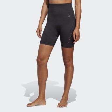 Leggings Yoga Studio AEROKNIT Bike Short Nero Donna Yoga