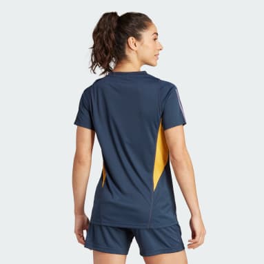 Camisola de Treino Tiro 23 do Real Madrid Azul Mulher Futebol