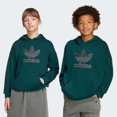 Sweat-shirt à capuche grand logo Oversized Enfants
