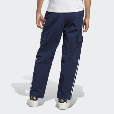 Men Originals Blue Adicolor Classics 3-Stripes Cargo Pants