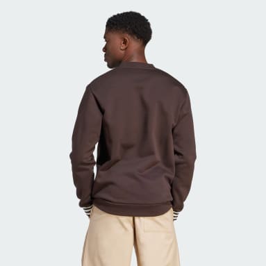 Nice Embroidered Genser Brun