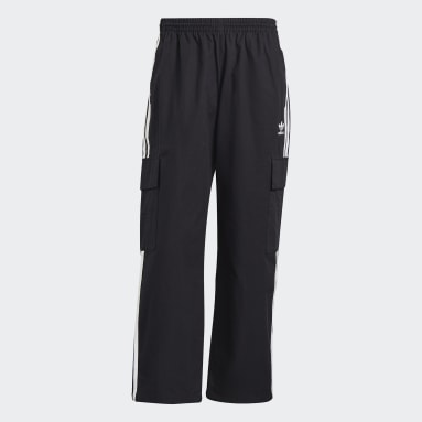 Men Originals Black Adicolor Classics 3-Stripes Cargo Pants