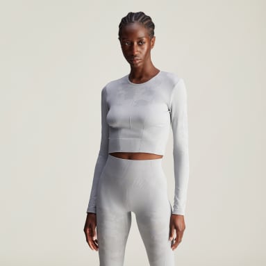 เสื้อโยคะแขนยาวไร้ตะเข็บ adidas by Stella McCartney TrueStrength