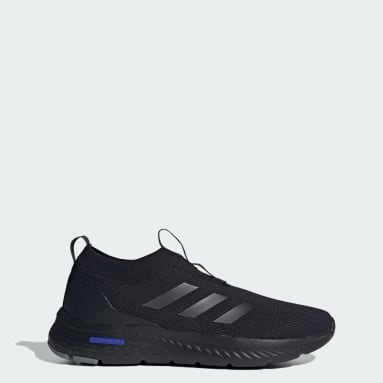 Adidas cloudfoam junior black discount