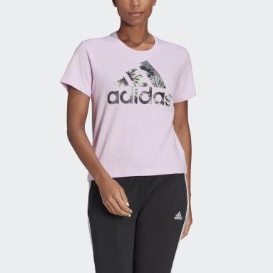 T-shirt imprimé intégral Regular Pourpre Femmes Sportswear