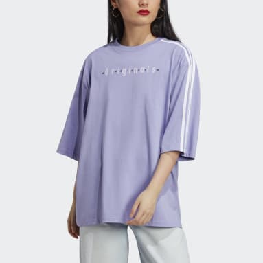 Women Originals Purple Oversized T-Shirt