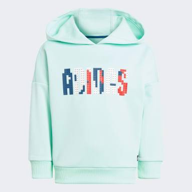 Camisola de Inverno com Capuz adidas x Classic LEGO® Verde Criança Sportswear