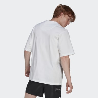 Remera Oversized Blanco Hombre Sportswear