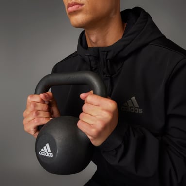 Veste à capuche d'entraînement entièrement zippée COLD.RDY Noir Hommes Fitness Et Training