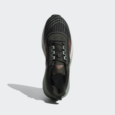 Adidas black green shoes best sale
