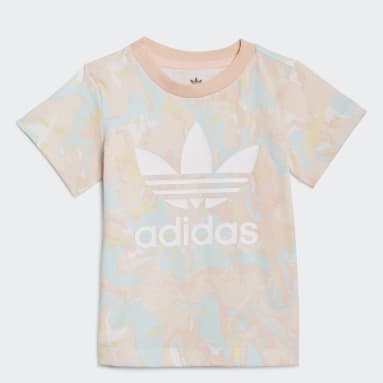 Remera Mármol Estampada Rosa Niña Originals