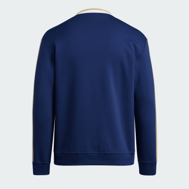 Georgia Tech Yellow Jackets 3-Stripes Fleece Jersey Crew