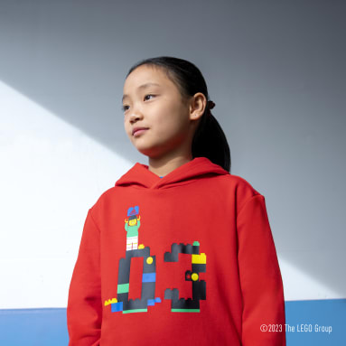 Sudadera con Gorro adidas x Classic LEGO® Rojo Niño Sportswear