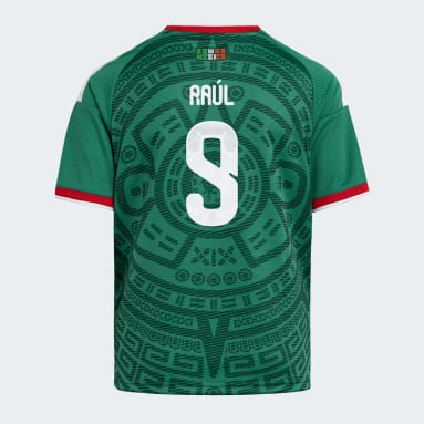 Mexico 26 Home Raul Kids Jersey