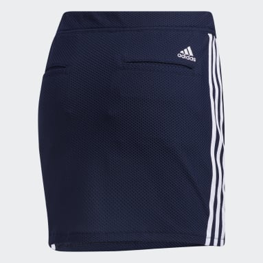 Women Golf Blue 3-Stripes Skort