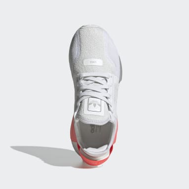 Youth 8-16 Years Originals White NMD_R1 V2 Shoes