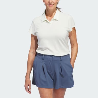 Women Golf White Go-To Heathered Polo Shirt