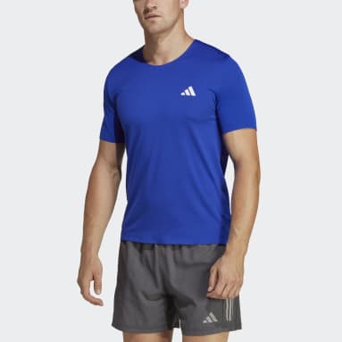 T-shirt adizero Blu Uomo Running