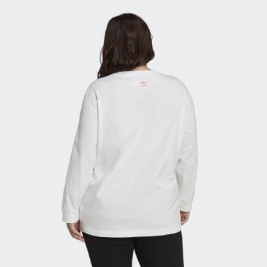 Kvinder Originals Hvid Always Original Graphic Long Sleeve Plus Size T-shirt