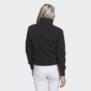 Casaco em Fleece Preto Mulher Golfe
