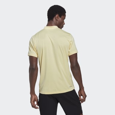 Men Tennis Yellow Club Tennis Polo Shirt