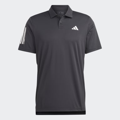Polo negro adidas discount