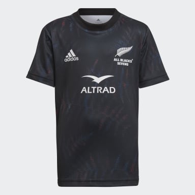 Camiseta primera equipación All Blacks Sevens Negro Niño Rugby