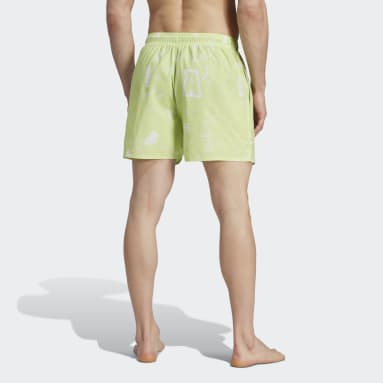 Men Sportswear Green Brand Love CLX Short-Length Swim Shorts