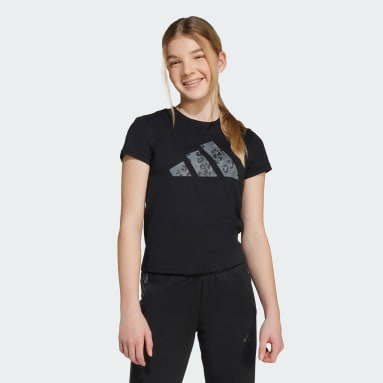 adidas Girls Animal Big Logo Single Jersey T-Shirt Kids
