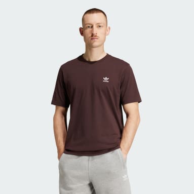Maglia adidas uomo marrone best sale