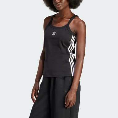 adidas Womens Black Corset Tank Tops, black : : Fashion