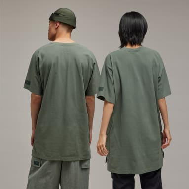 Y-3 Green Y-3 Crepe Jersey Short Sleeve Pocket Tee