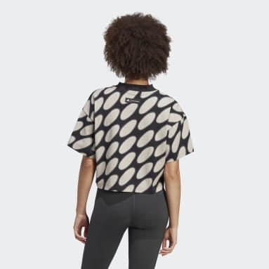 Frauen Sportswear Marimekko Future Icons 3-Streifen T-Shirt Braun