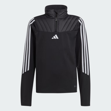 Kinder Fußball Tiro 23 Club Winterized Kids Oberteil Schwarz