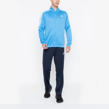 Men Training Blue CLASSIC 3 STRIPES KNITTED TRACKSUIT