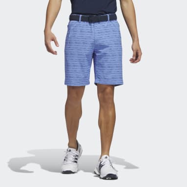 Men's Golf Blue Textured 9-Inch Golf Shorts