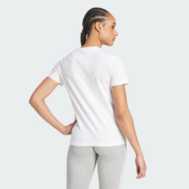Women Sportswear White LOUNGEWEAR Essentials Slim Logo Tee