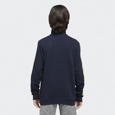 Girls Training Blue 3 STRIPES FREELIFT FULLZIP TRACKTOP