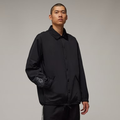 Men Y-3 Black Y-3 Real Madrid Travel Coach Jacket