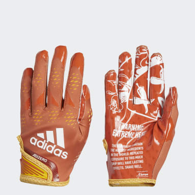 Men's Football Orange Adizero Spicy Speed Gloves