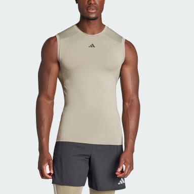 Nam Tập Luyện Áo Thun Tập Luyện Không Tay Techfit