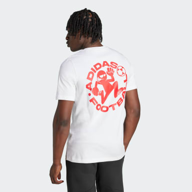 Football Sticker T-shirt med grafik