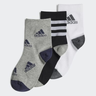 Meias – 3 Pares Preto Criança Ginásio E Treino